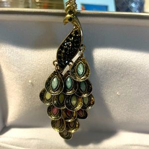 Peacock necklace